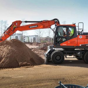 ААренда колесного гpeйфepного экскаватора «Doosan DX190W»