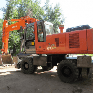 Аренда колесного гpeйфepного экскаватора «Hitachi ZX210W»